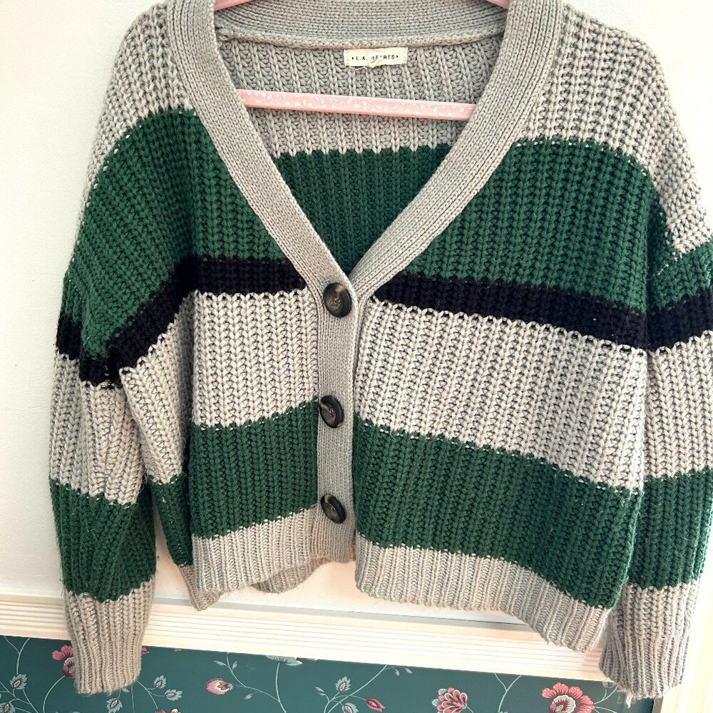 Knitted Striped Sweater pacsun small
